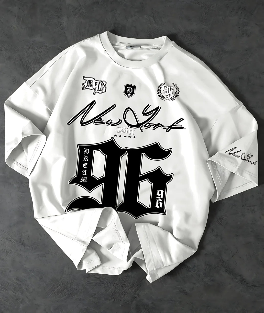 Men’s 96 New York Graphic Jersey – Streetwear Sports-Inspired Fashion Tee