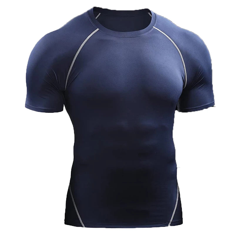 Men’s Compression Athletic T-Shirt – Quick Dry Slim Fit Gym & Running Tee