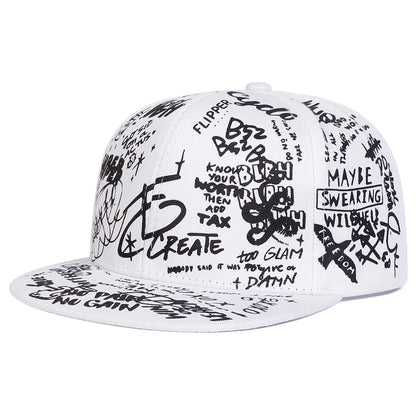 Y2K Graffiti Letter Hip-Hop Cap – Vintage Streetwear Baseball Hat