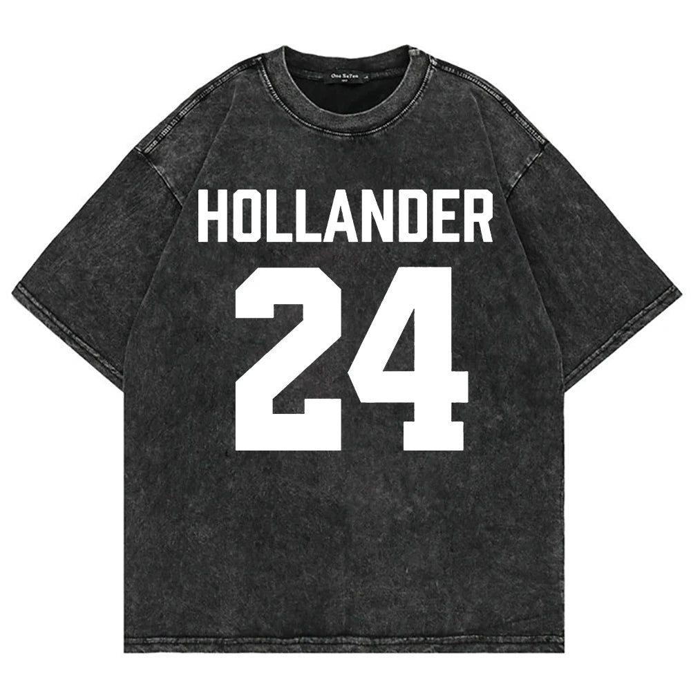 Vintage Hockey-Inspired Acid Wash Graphic T-Shirt – Retro Sports Streetwear Tee
