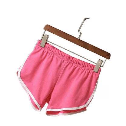 Women’s Retro Sport Hot Shorts – Slim Fit High Waist Gym & Yoga Shorts