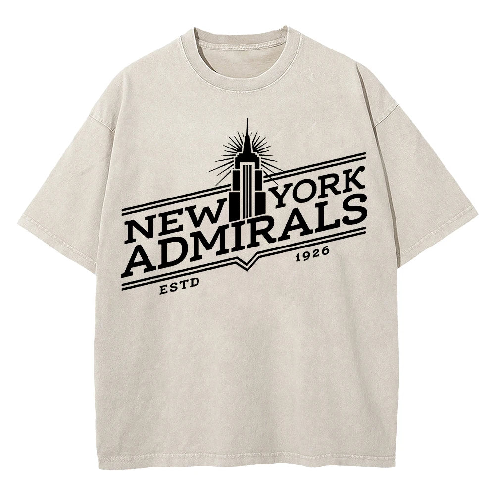 Vintage Hockey-Inspired Acid Wash Graphic T-Shirt – Retro Sports Streetwear Tee