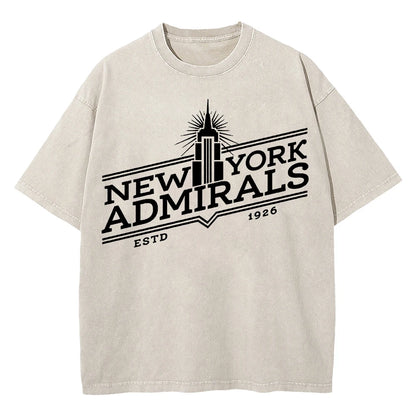 Vintage Hockey-Inspired Acid Wash Graphic T-Shirt – Retro Sports Streetwear Tee