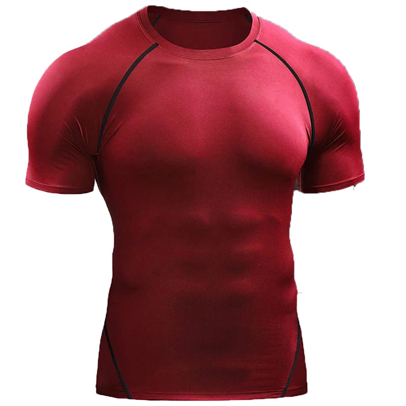 Men’s Compression Athletic T-Shirt – Quick Dry Slim Fit Gym & Running Tee