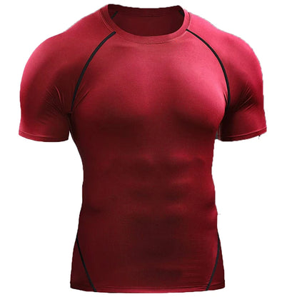 Men’s Compression Athletic T-Shirt – Quick Dry Slim Fit Gym & Running Tee