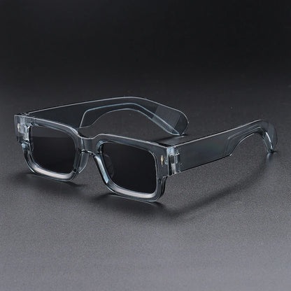 Y2K Rimmed Rectangle Sunglasses – Vintage “Gangster” Streetwear Shades