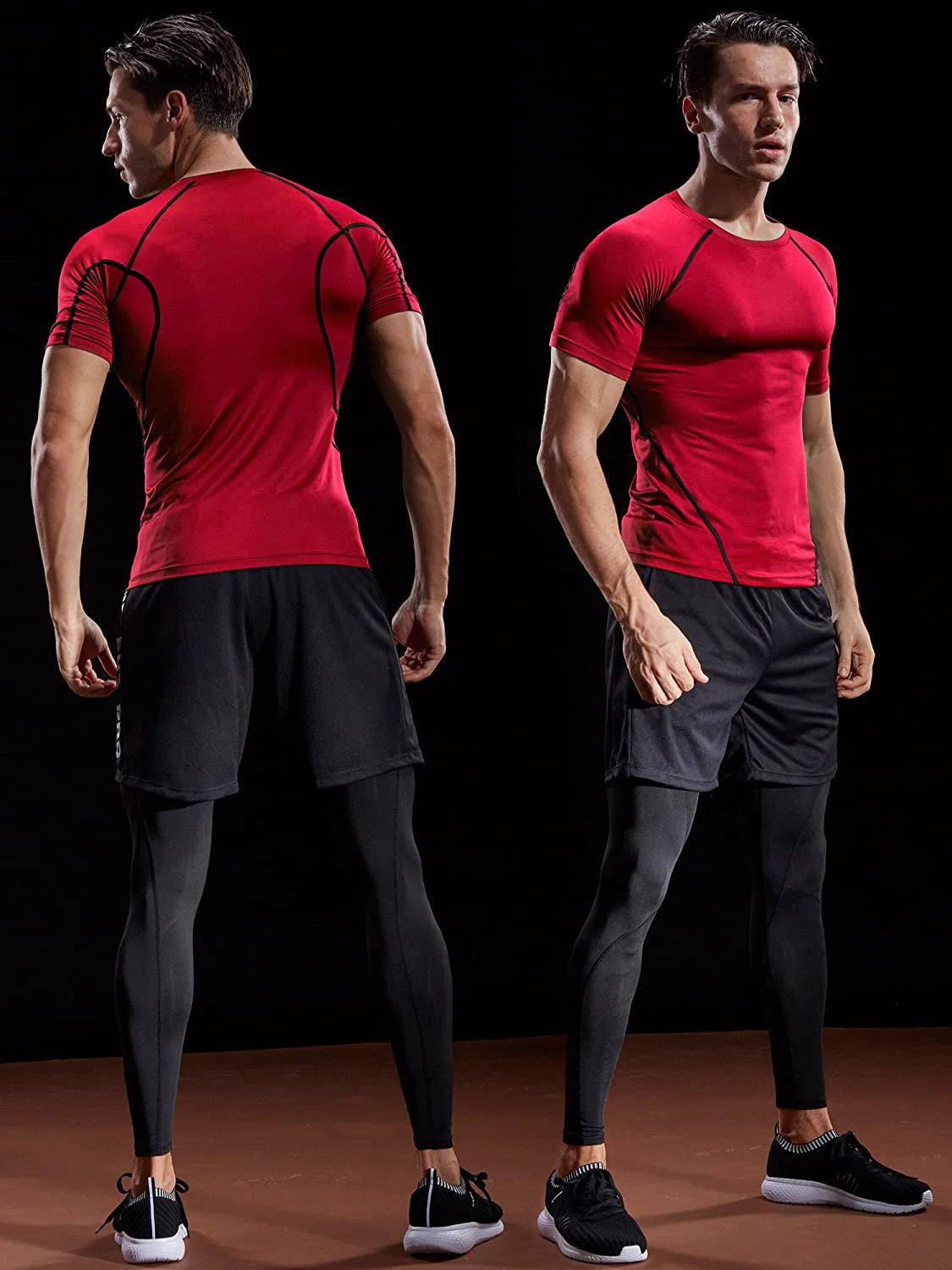 Men’s Compression Athletic T-Shirt – Quick Dry Slim Fit Gym & Running Tee