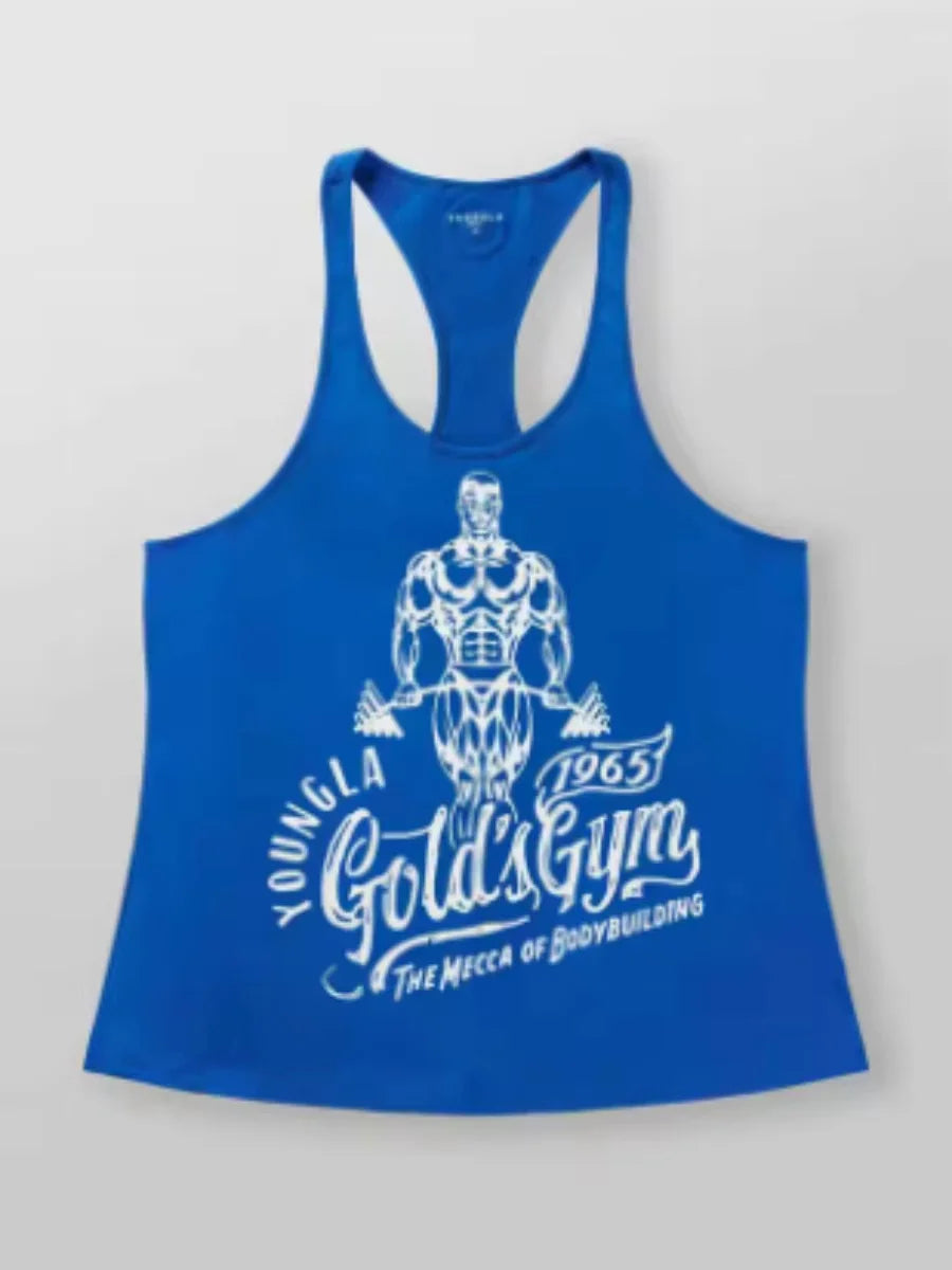 Retro Gym Training Vest – Old School Bodybuilding Sleeveless Tank Top