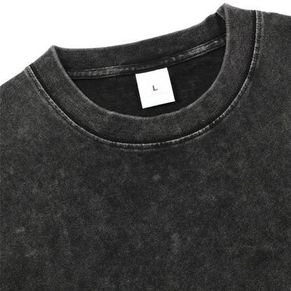 Vintage Hockey-Inspired Acid Wash Graphic T-Shirt – Retro Sports Streetwear Tee