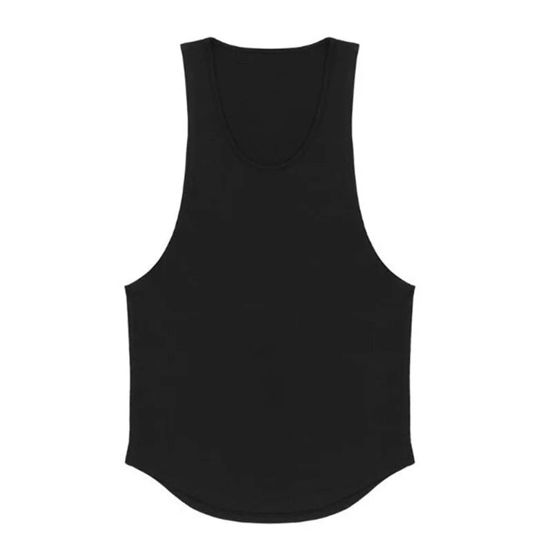 Men’s Cotton Muscle Tank Top – Lat Cut Sleeveless Gym & Training Vest