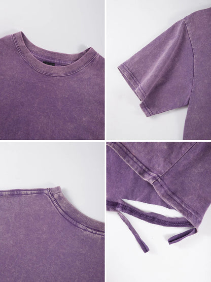 Malibu Beach Vintage Washed T-Shirt – Oversized Coastal Streetwear Tee