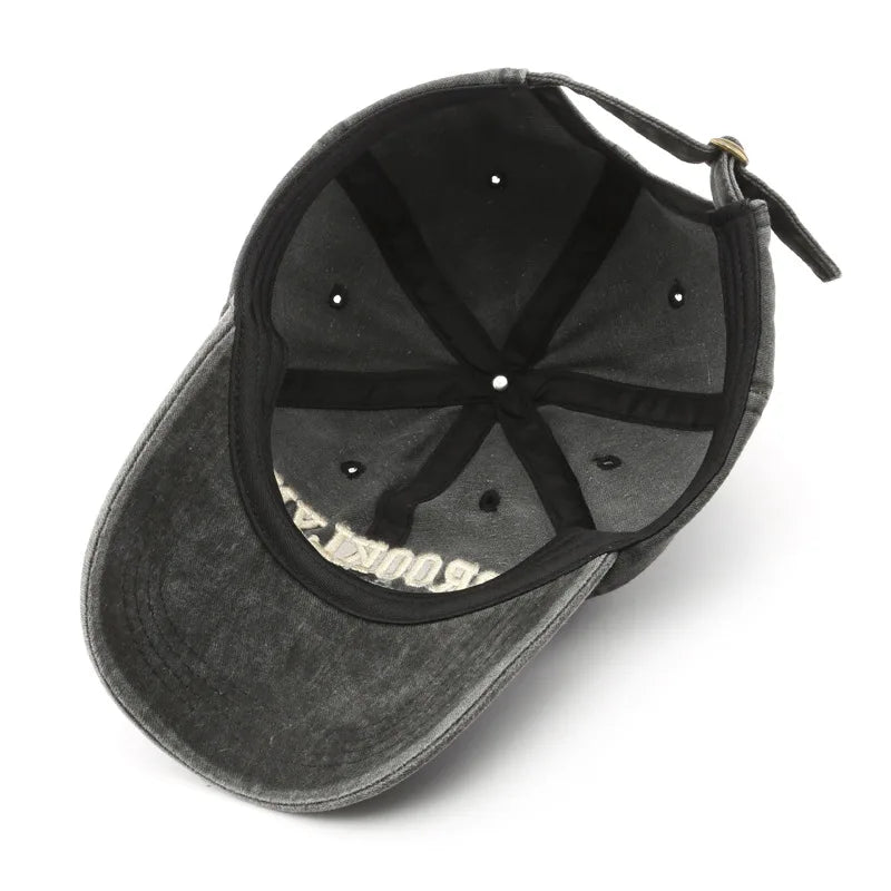 Brooklyn Embroidered Baseball Cap – Vintage Streetwear Cotton Hat