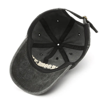 Brooklyn Embroidered Baseball Cap – Vintage Streetwear Cotton Hat