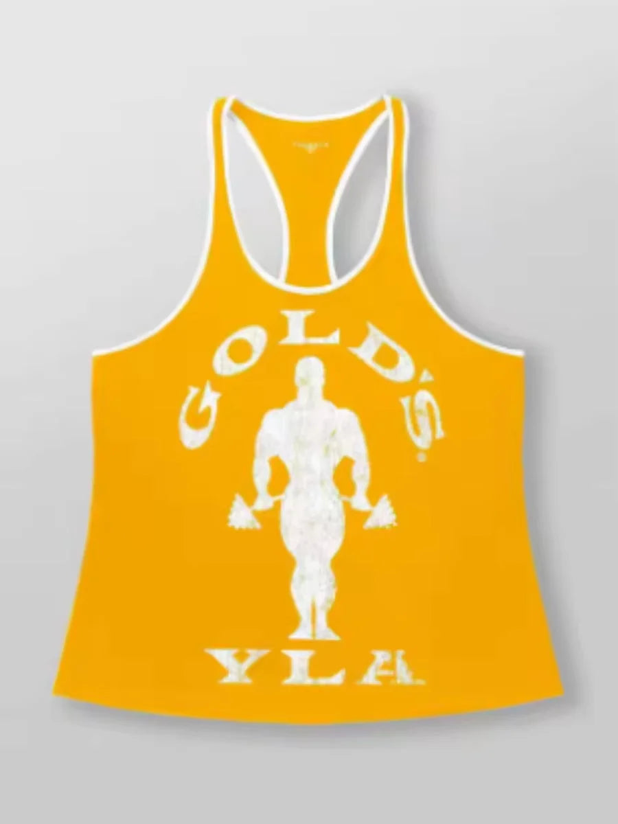 Retro Gym Training Vest – Old School Bodybuilding Sleeveless Tank Top