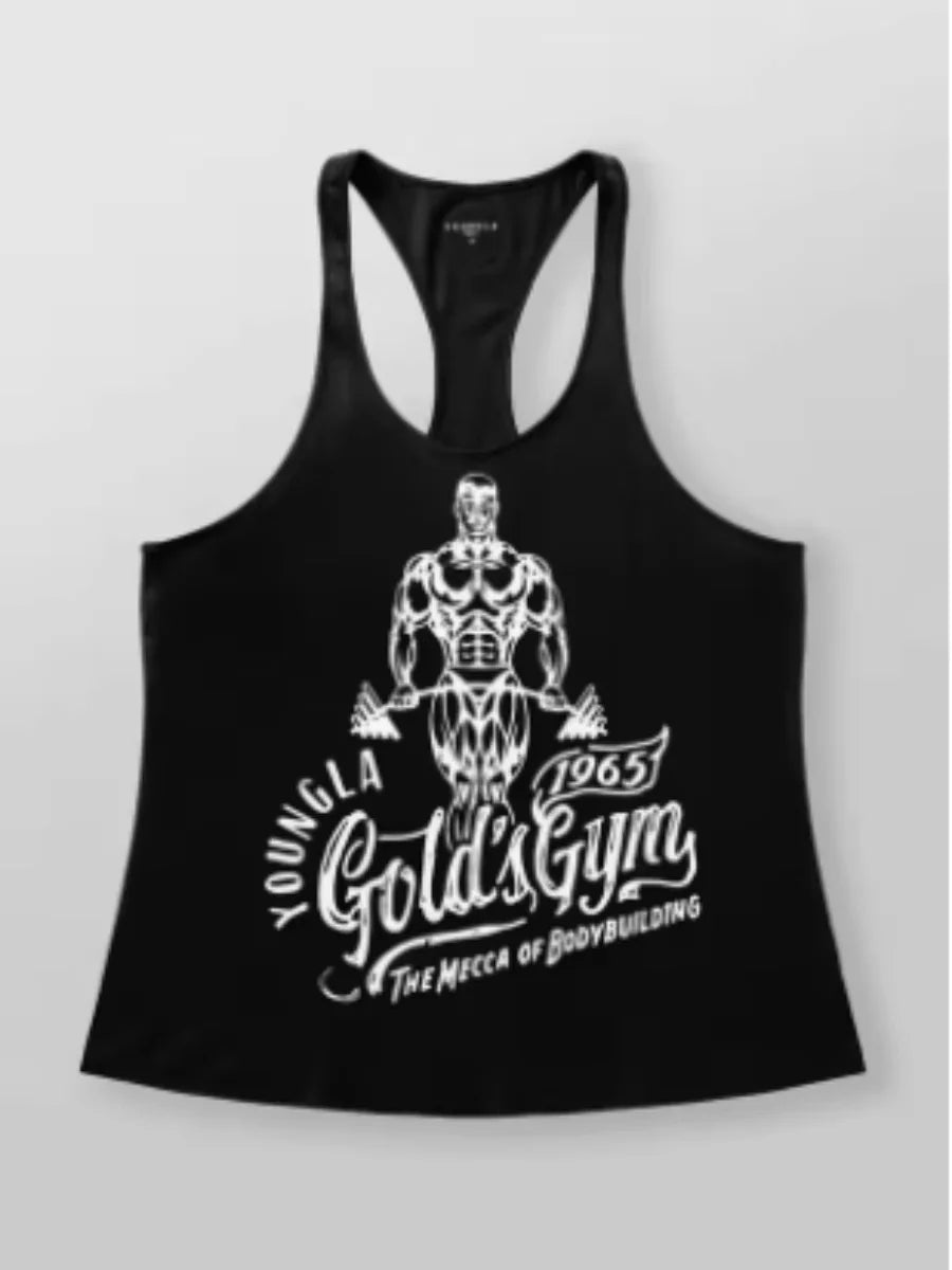 Retro Gym Training Vest – Old School Bodybuilding Sleeveless Tank Top