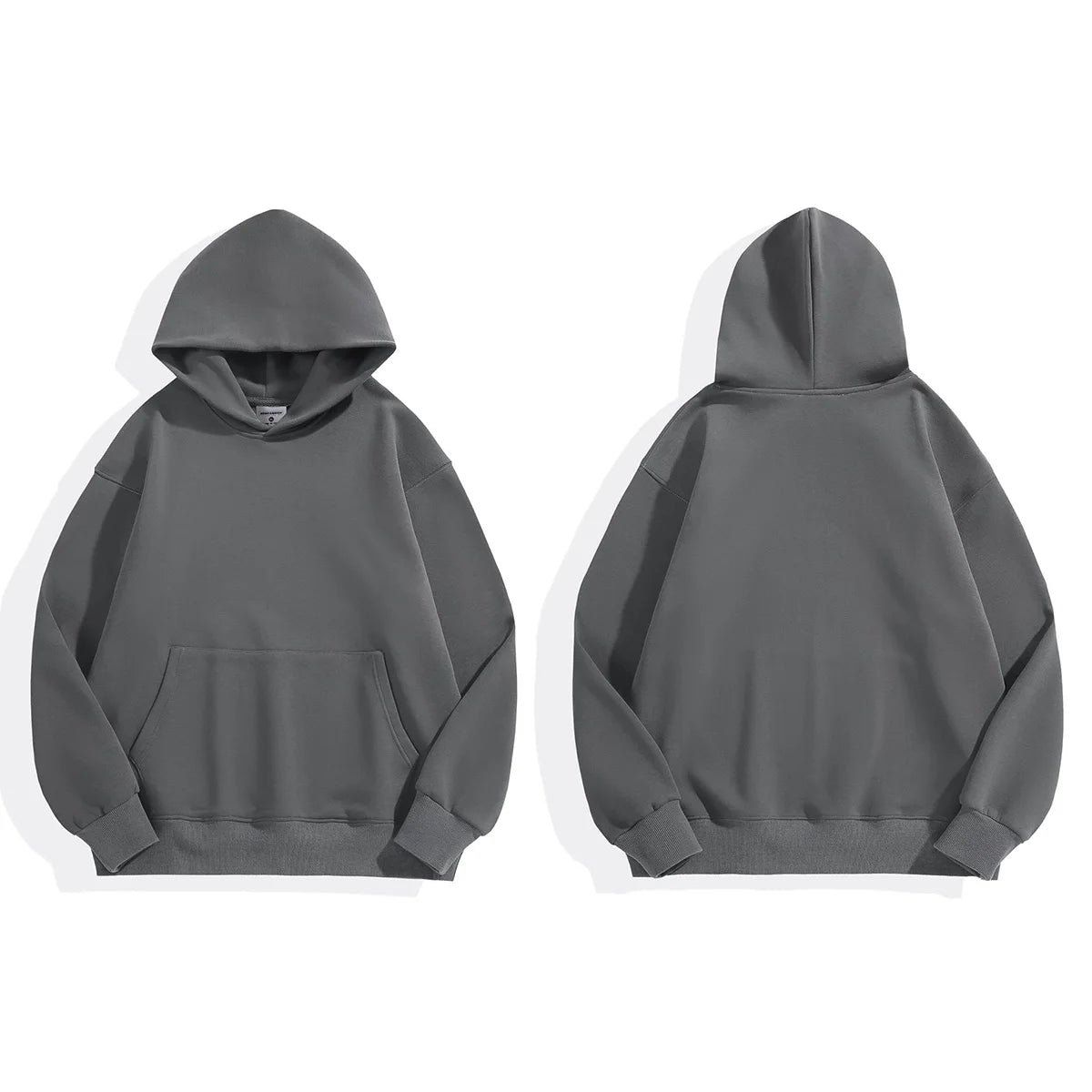 Oversized Heavyweight Hooded Sweatshirt – Minimalist Streetwear Pullover Hoodie with Premium Fleece Structure