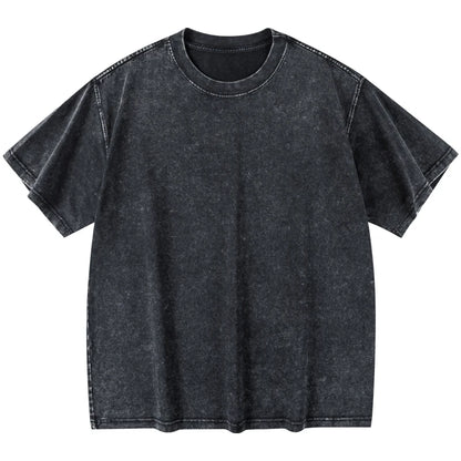 Vintage Washed Essential T-Shirt – Minimal Streetwear Loose Fit Tee