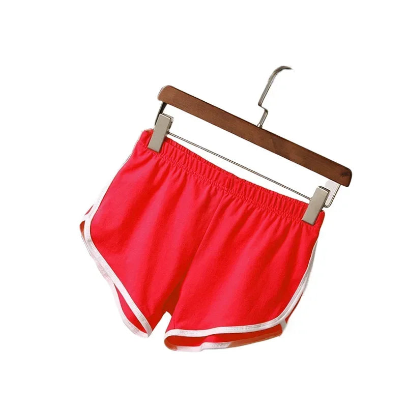 Women’s Retro Sport Hot Shorts – Slim Fit High Waist Gym & Yoga Shorts