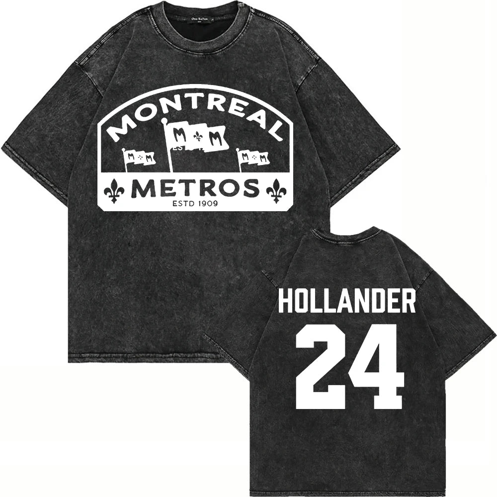 Vintage Hockey-Inspired Acid Wash Graphic T-Shirt – Retro Sports Streetwear Tee