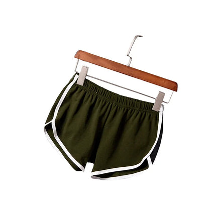Women’s Retro Sport Hot Shorts – Slim Fit High Waist Gym & Yoga Shorts