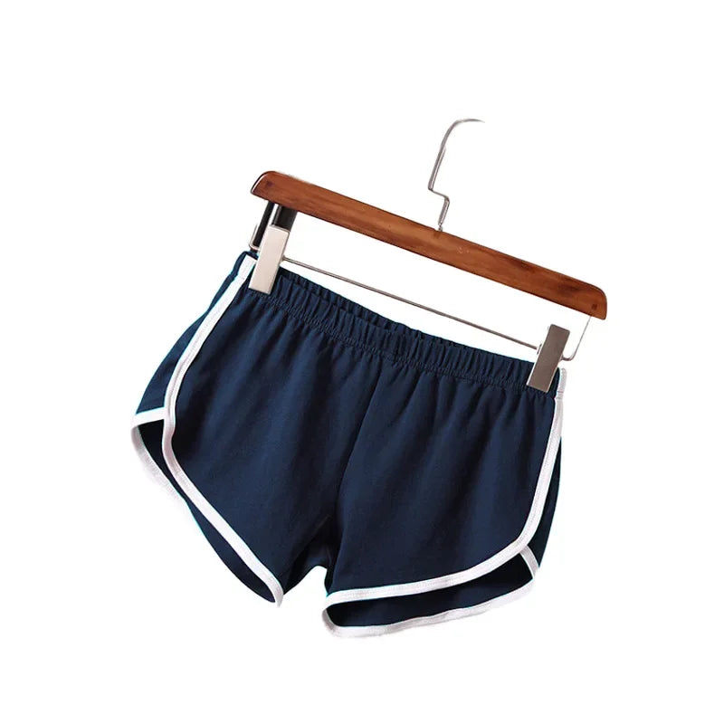 Women’s Retro Sport Hot Shorts – Slim Fit High Waist Gym & Yoga Shorts