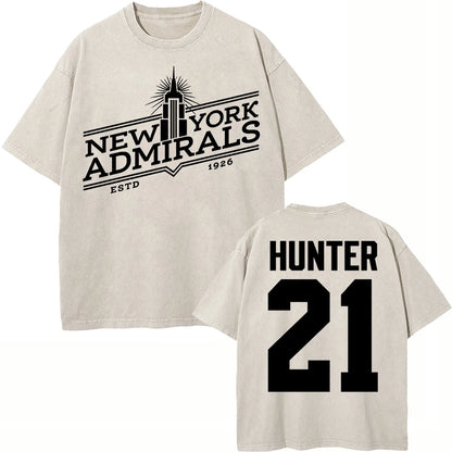 Vintage Hockey-Inspired Acid Wash Graphic T-Shirt – Retro Sports Streetwear Tee
