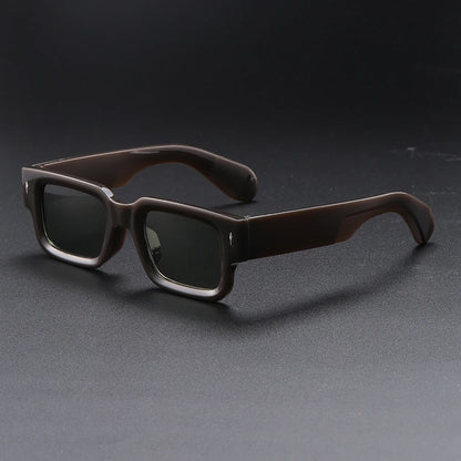 Y2K Rimmed Rectangle Sunglasses – Vintage “Gangster” Streetwear Shades