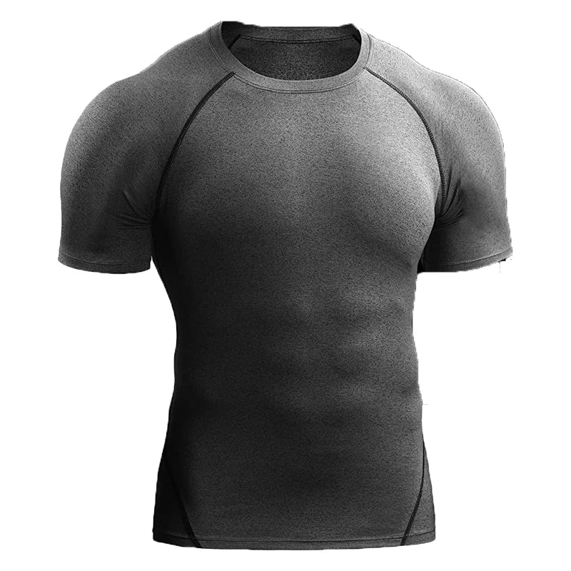 Men’s Compression Athletic T-Shirt – Quick Dry Slim Fit Gym & Running Tee
