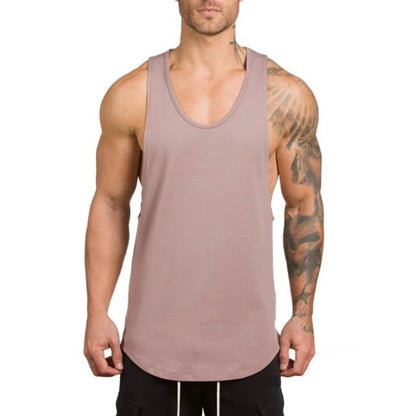 Men’s Cotton Muscle Tank Top – Lat Cut Sleeveless Gym & Training Vest
