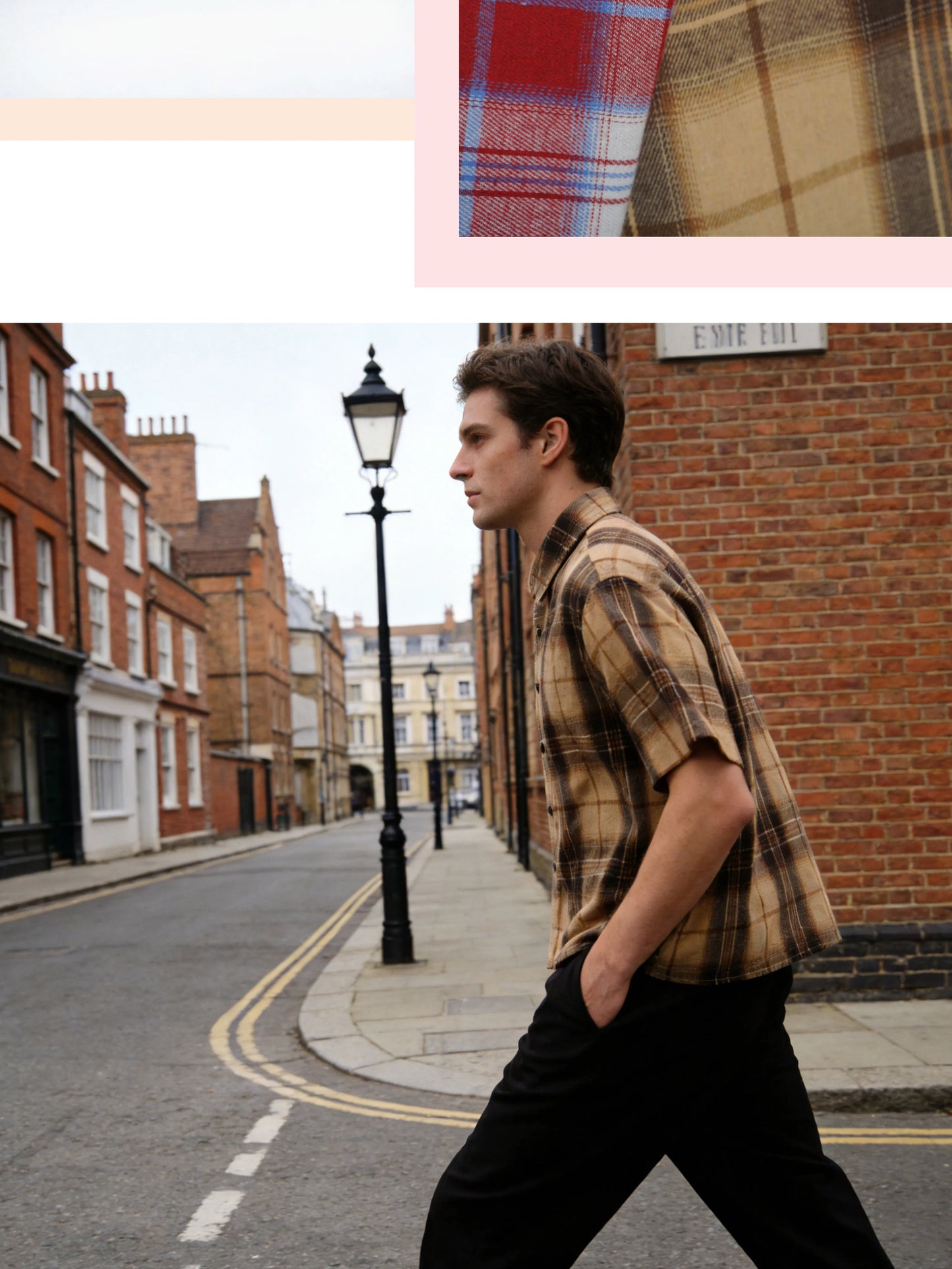 Men’s Classic Plaid Short Sleeve Shirt – Lightweight Casual Button-Up