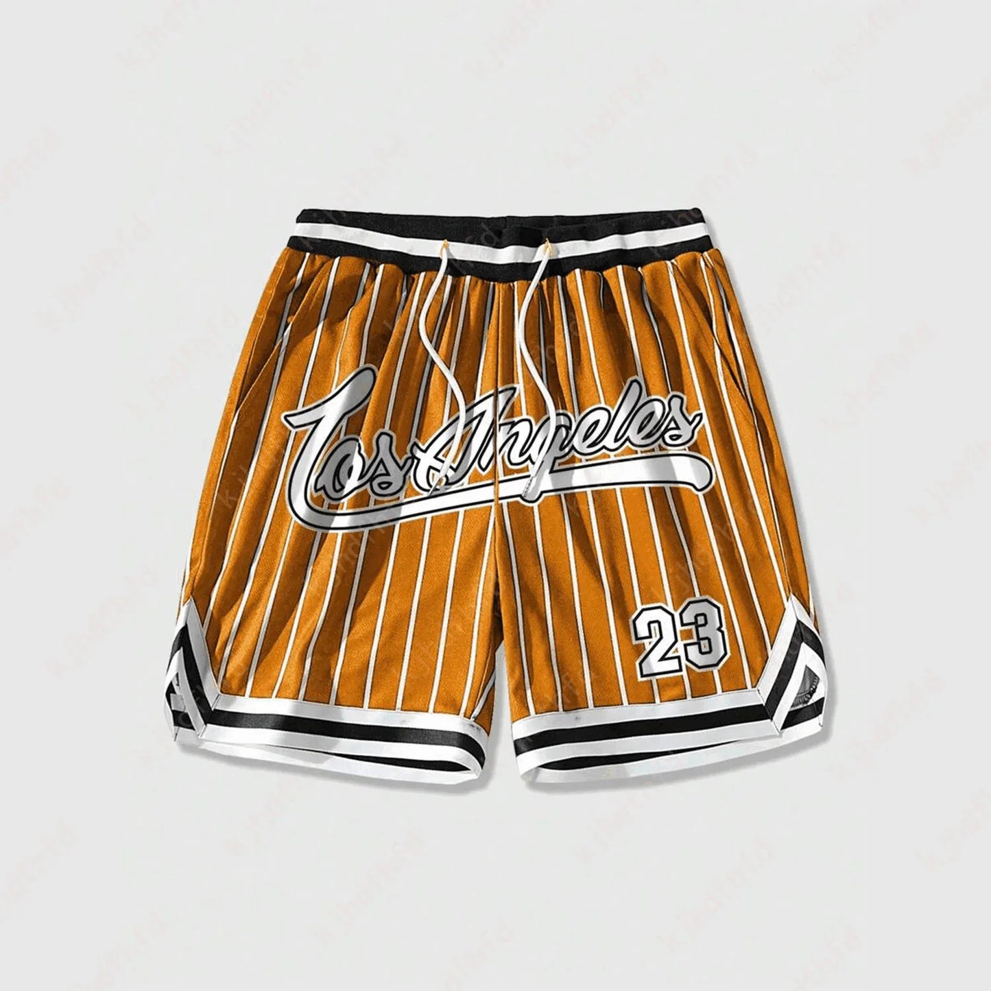 Los Angeles #23 Vintage Basketball Shorts – Oversized Streetwear Mesh Shorts