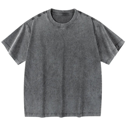 Vintage Washed Essential T-Shirt – Minimal Streetwear Loose Fit Tee