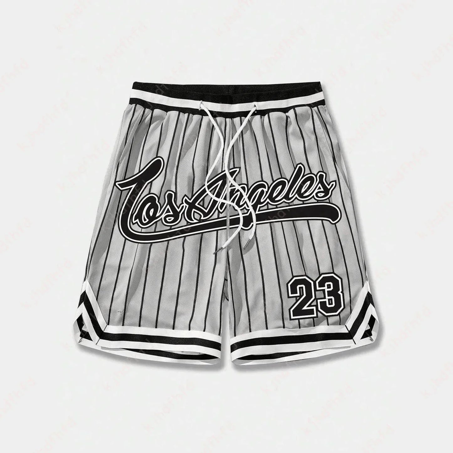 Los Angeles #23 Vintage Basketball Shorts – Oversized Streetwear Mesh Shorts
