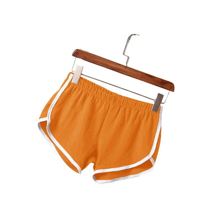 Women’s Retro Sport Hot Shorts – Slim Fit High Waist Gym & Yoga Shorts