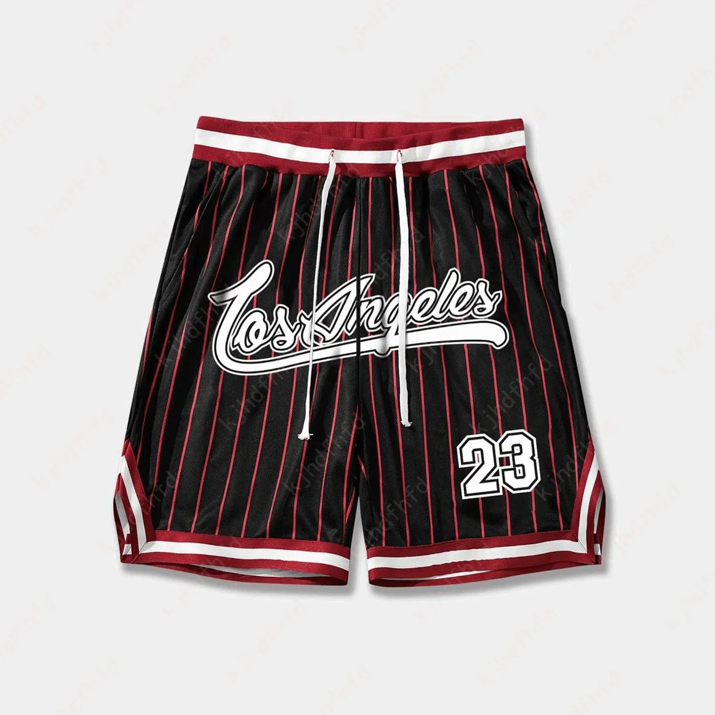 Los Angeles #23 Vintage Basketball Shorts – Oversized Streetwear Mesh Shorts