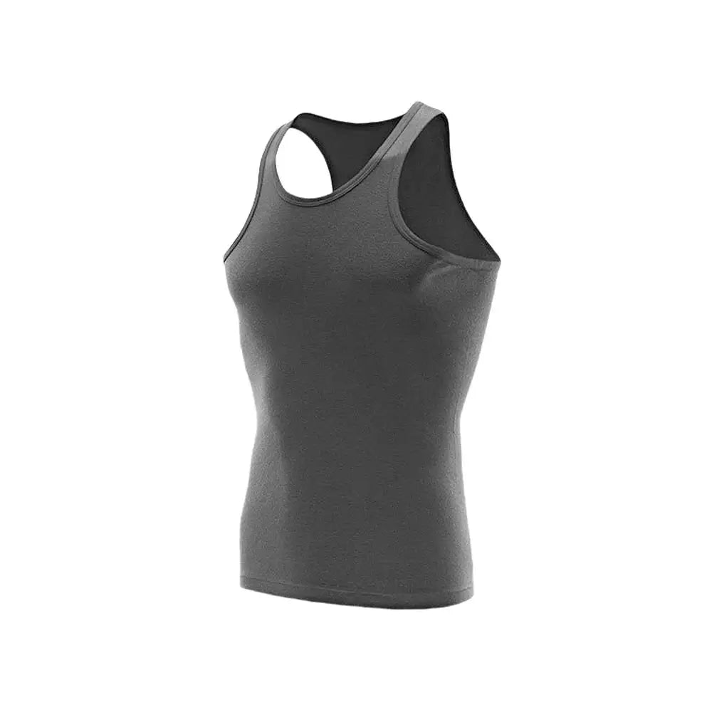 Men’s Classic Cotton Tank Top – Slim Fit Sleeveless Bodybuilding Vest