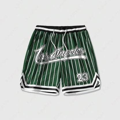 Los Angeles #23 Vintage Basketball Shorts – Oversized Streetwear Mesh Shorts