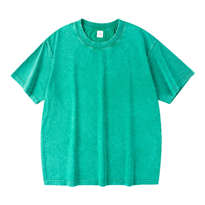 Vintage Washed Essential T-Shirt – Minimal Streetwear Loose Fit Tee