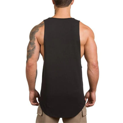 Men’s Cotton Muscle Tank Top – Lat Cut Sleeveless Gym & Training Vest