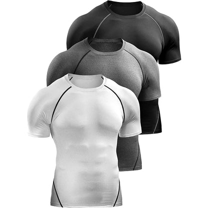 Men’s Compression Athletic T-Shirt – Quick Dry Slim Fit Gym & Running Tee
