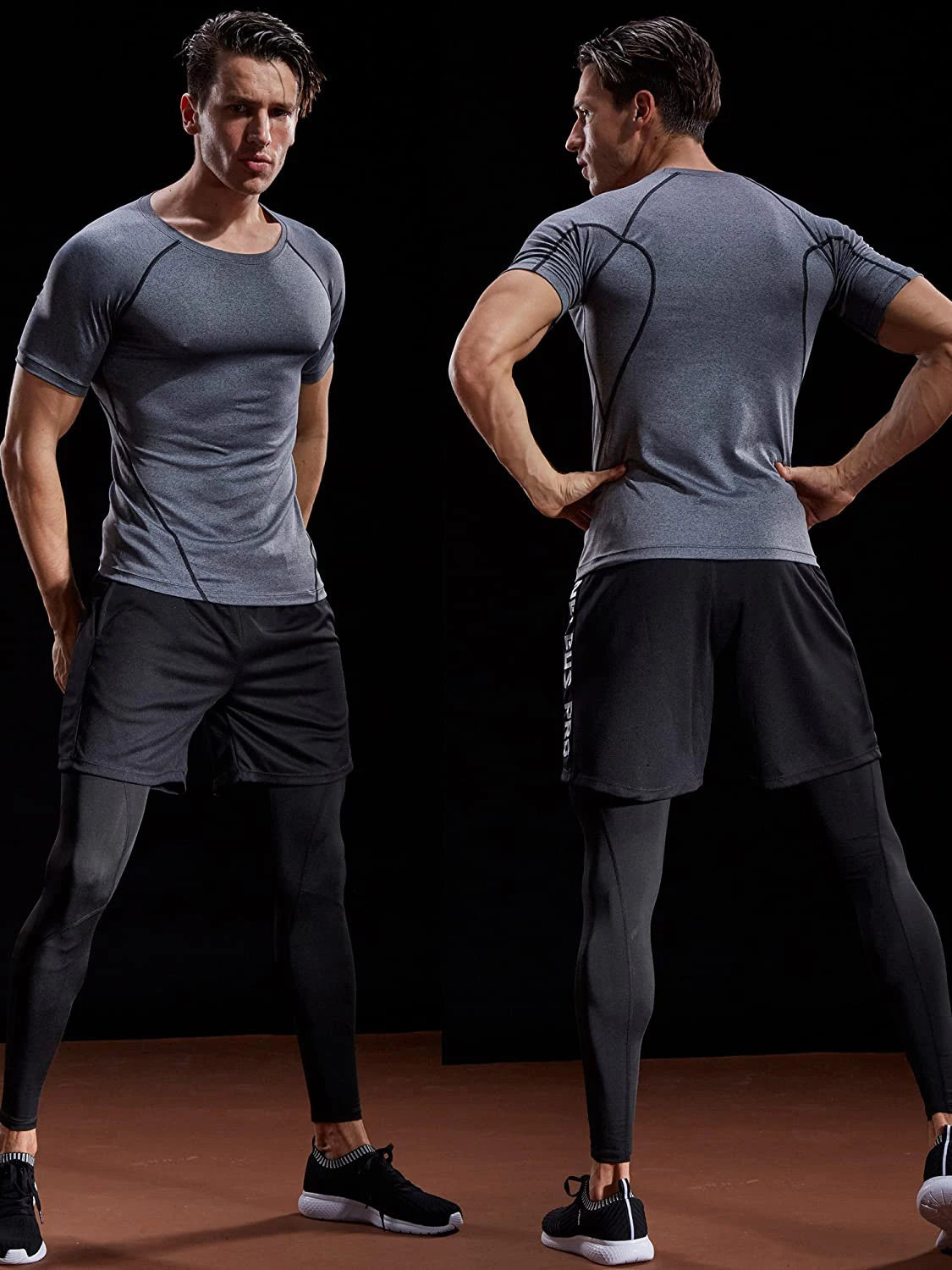 Men’s Compression Athletic T-Shirt – Quick Dry Slim Fit Gym & Running Tee