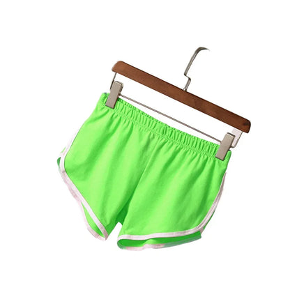 Women’s Retro Sport Hot Shorts – Slim Fit High Waist Gym & Yoga Shorts