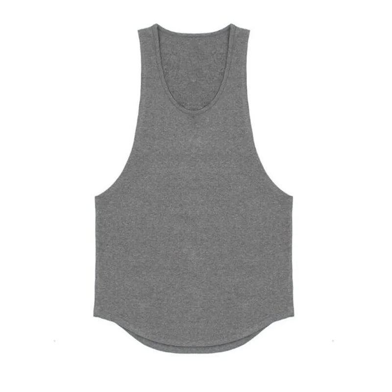 Men’s Cotton Muscle Tank Top – Lat Cut Sleeveless Gym & Training Vest