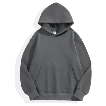 Oversized Heavyweight Hooded Sweatshirt – Minimalist Streetwear Pullover Hoodie with Premium Fleece Structure