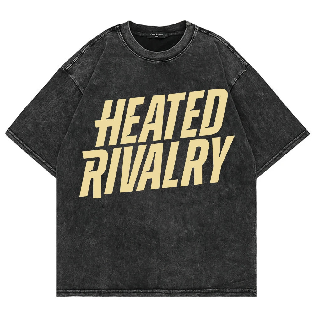 Vintage Hockey-Inspired Acid Wash Graphic T-Shirt – Retro Sports Streetwear Tee