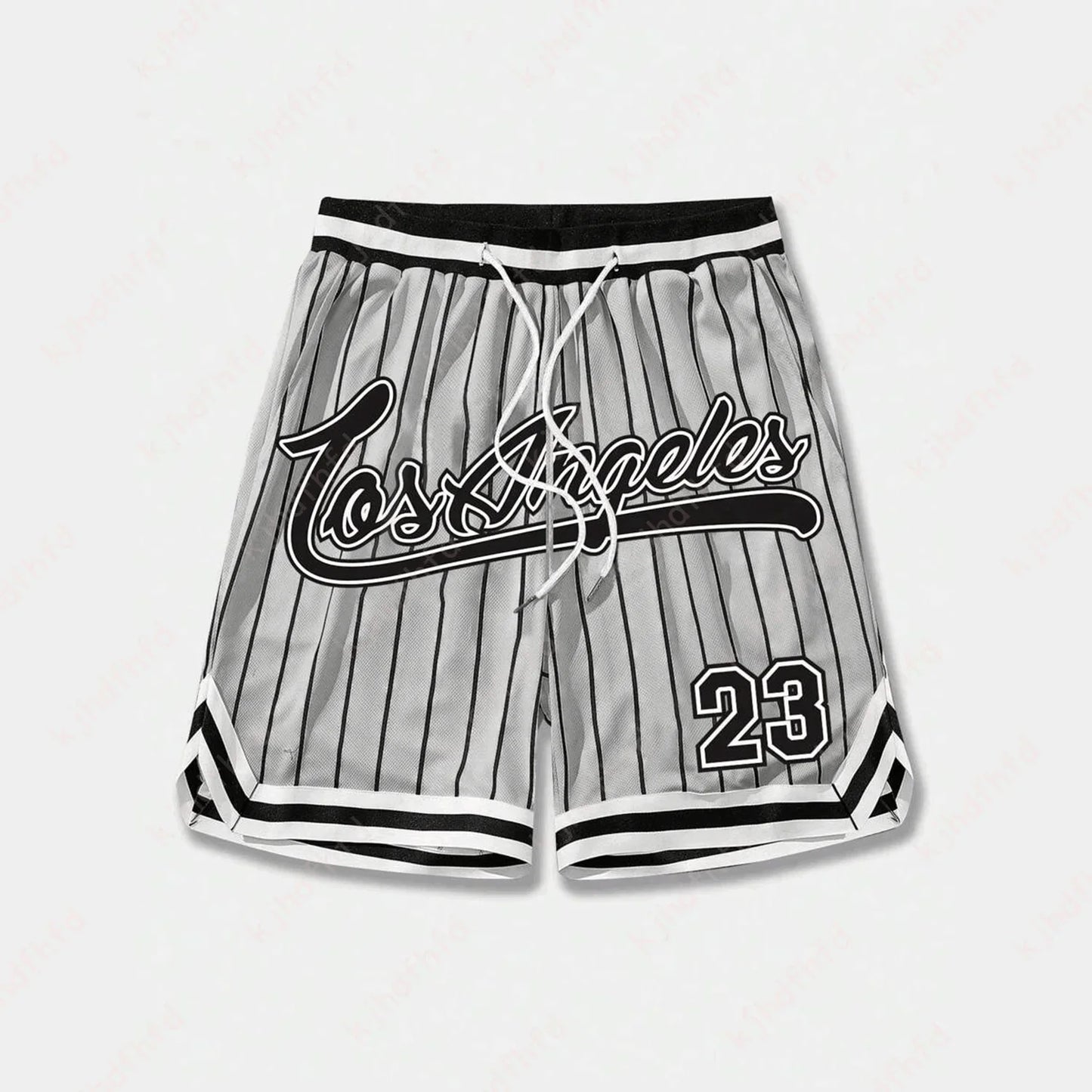 Los Angeles #23 Vintage Basketball Shorts – Oversized Streetwear Mesh Shorts