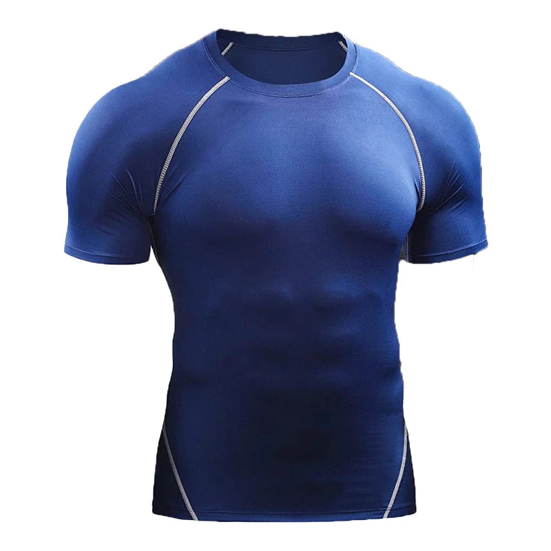 Men’s Compression Athletic T-Shirt – Quick Dry Slim Fit Gym & Running Tee