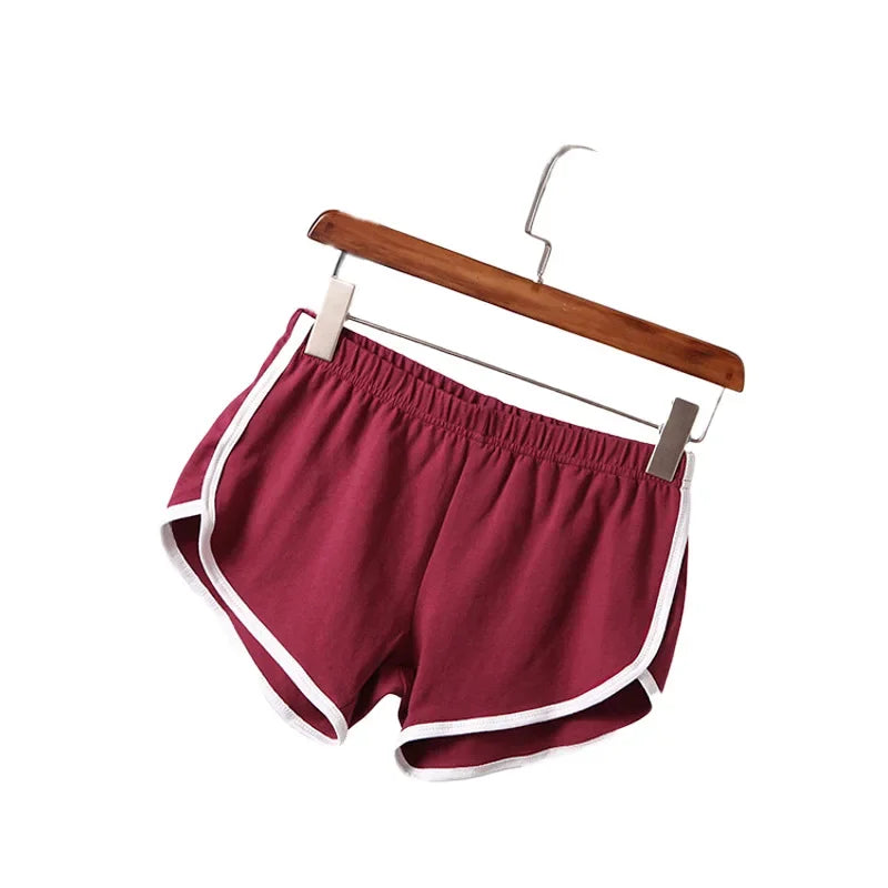 Women’s Retro Sport Hot Shorts – Slim Fit High Waist Gym & Yoga Shorts