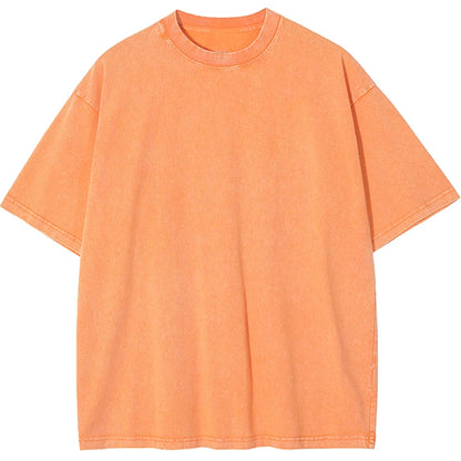 Vintage Washed Essential T-Shirt – Minimal Streetwear Loose Fit Tee