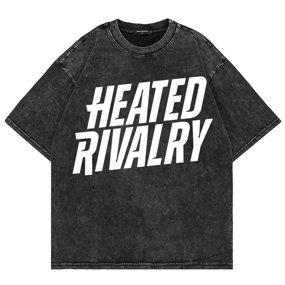 Vintage Hockey-Inspired Acid Wash Graphic T-Shirt – Retro Sports Streetwear Tee